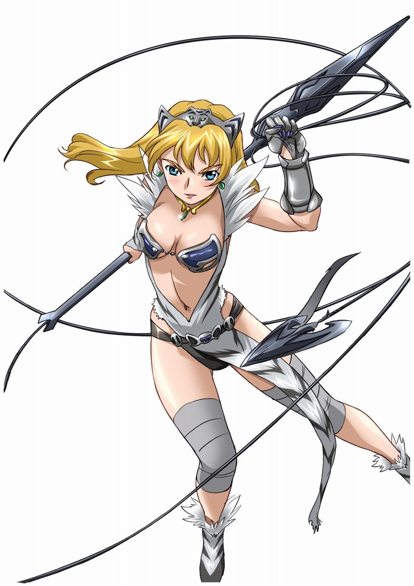 elina and captain of the royal guard elina (queen's blade) drawn by hisayuki_hirokazu