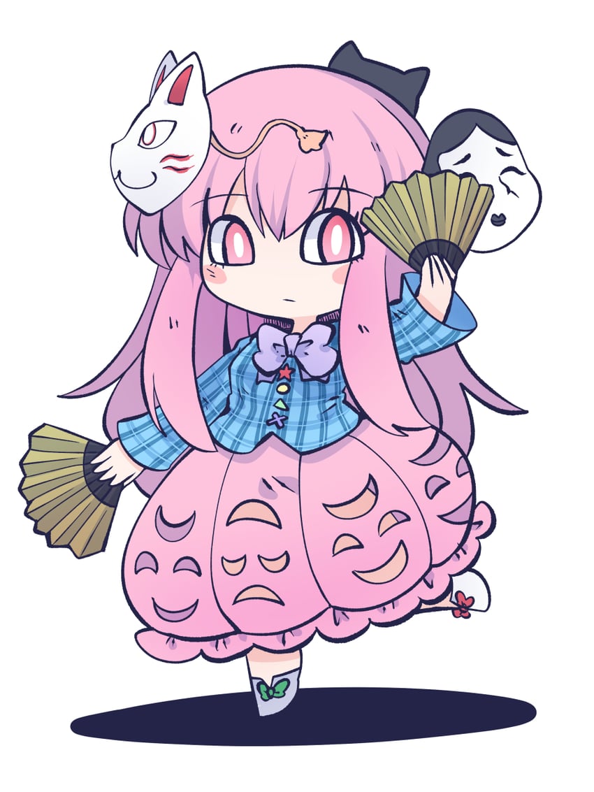 hata no kokoro (touhou) drawn by chahan_(fried_rice0614)