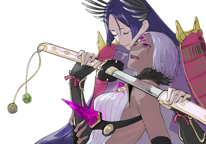 minamoto no raikou and ushi gozen (fate and 1 more) drawn by cherronysius