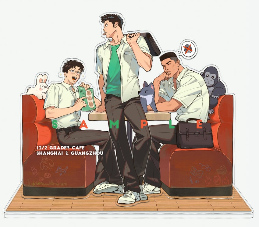 mitsui hisashi, kogure kiminobu, and akagi takenori (slam dunk) drawn by ke_(ke_sd)