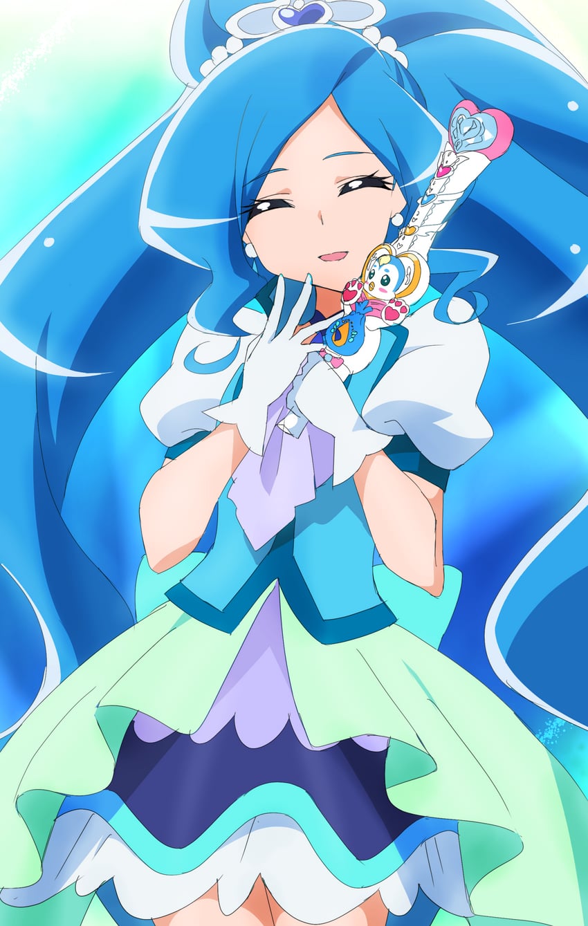sawaizumi chiyu, cure fontaine, and pegitan (precure and 1 more) drawn by oimanji