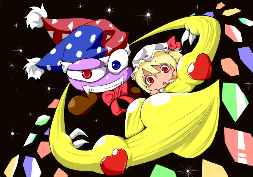 flandre scarlet and marx (touhou and 1 more) drawn by bacho