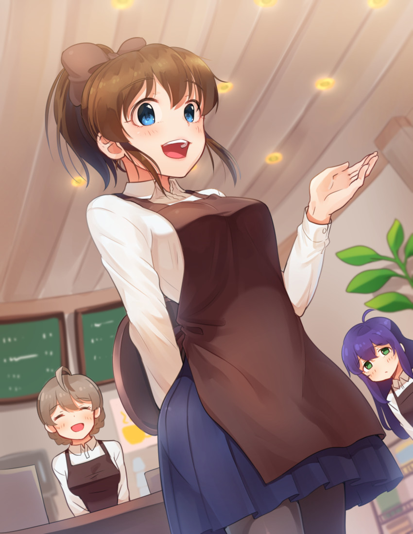mochizuki anna, satake minako, and sakuramori kaori (idolmaster and 2 more) drawn by kamille_(vcx68)