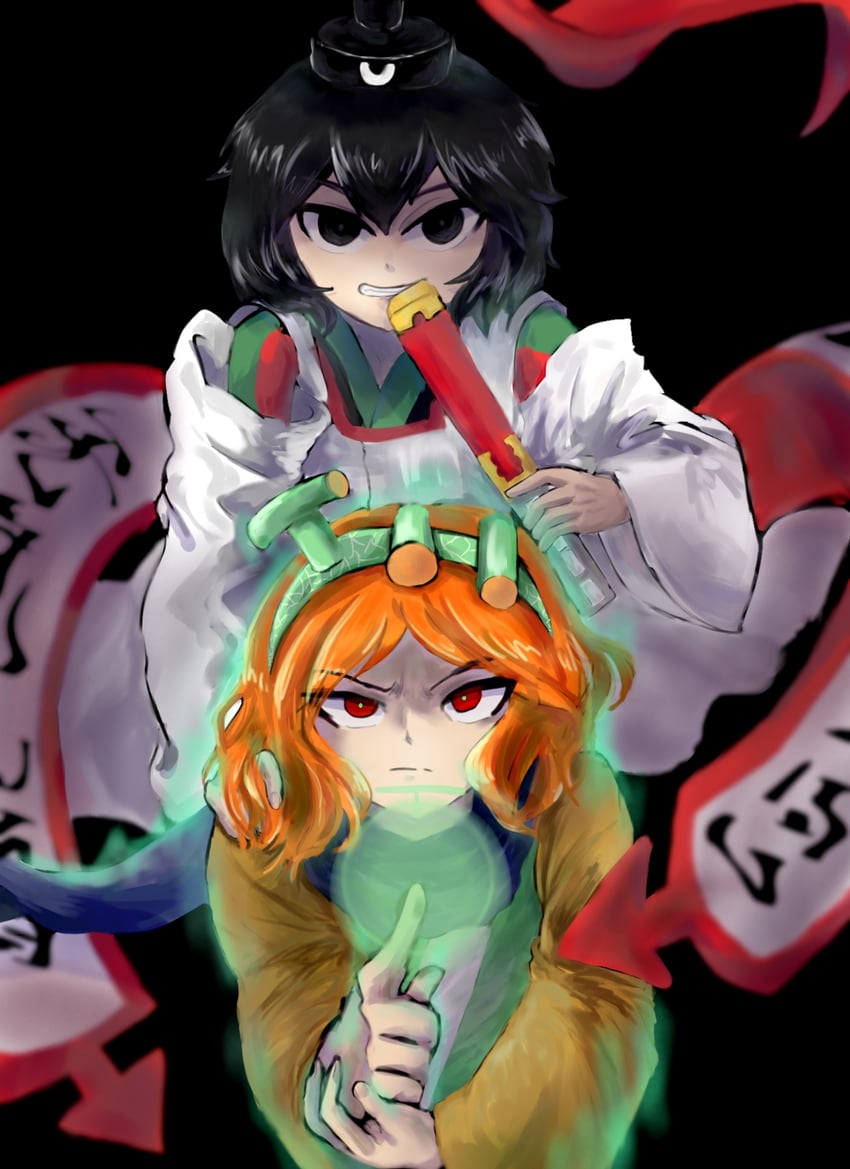 senri tsurubami and zuifeng tenkai (len'en) drawn by neve_(user_exdu5872)