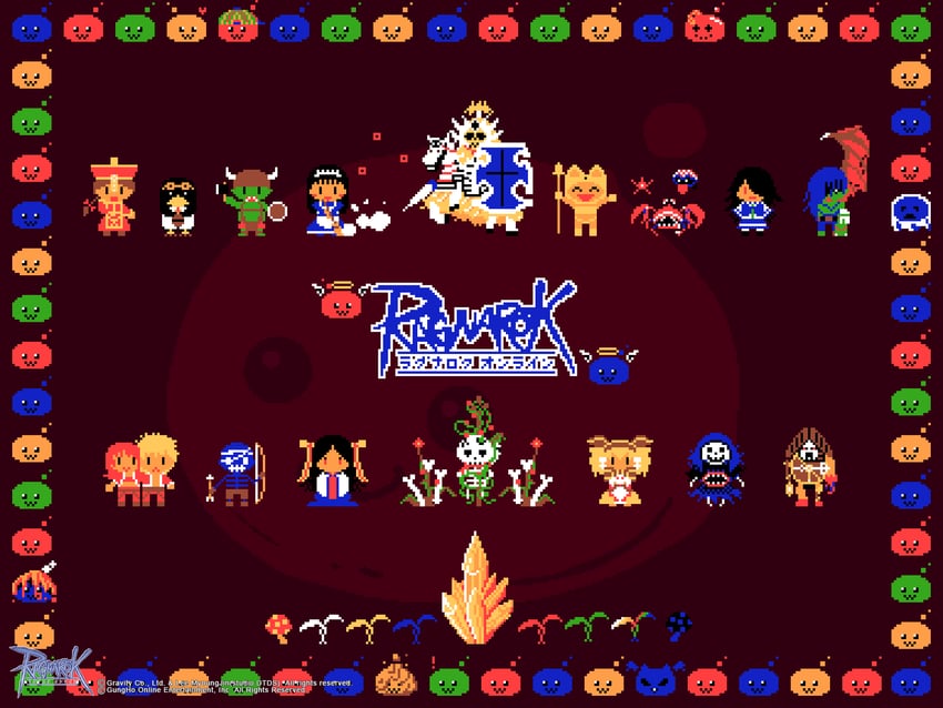 poring, moonlight flower, poporing, drops, marin, and 22 more (ragnarok online) drawn by lobnor
