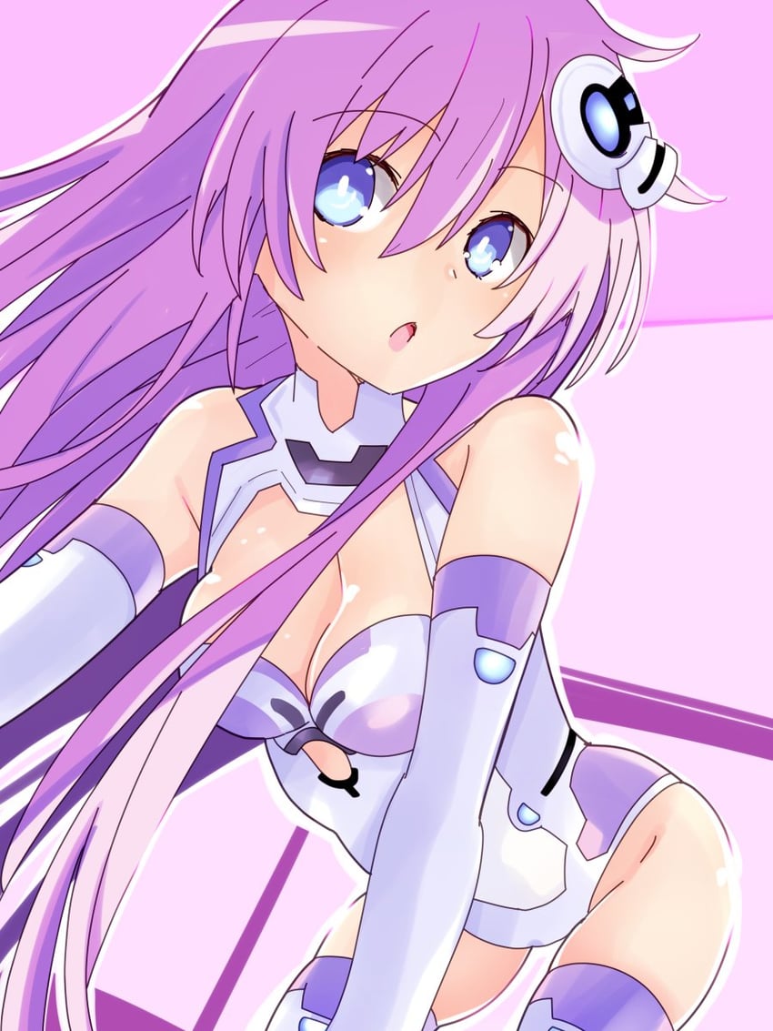 nepgear and purple sister (neptune) drawn by iwashi_dorobou_-r-