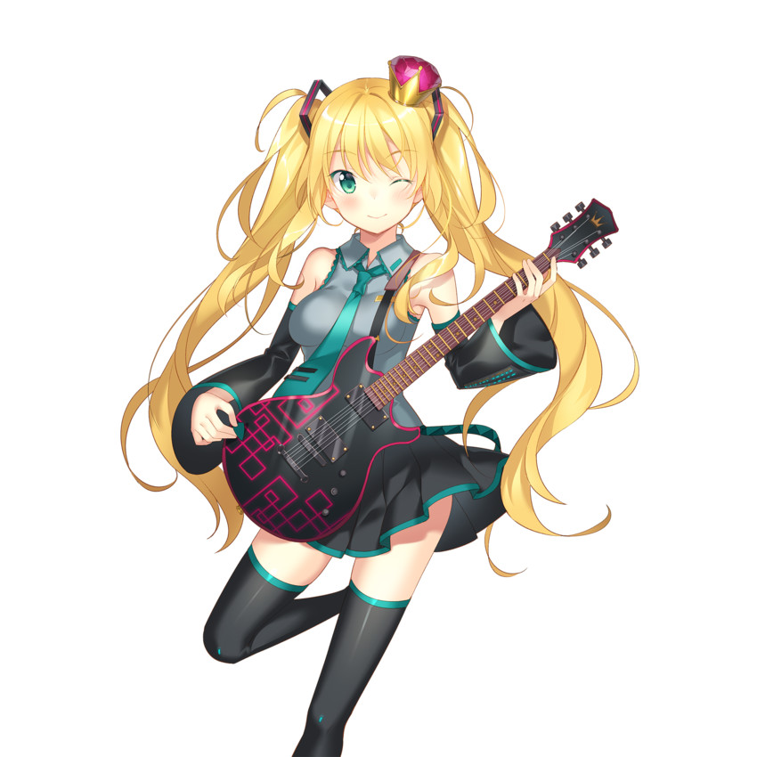 hatsune miku and dengenhime lirico-york (vocaloid and 1 more)