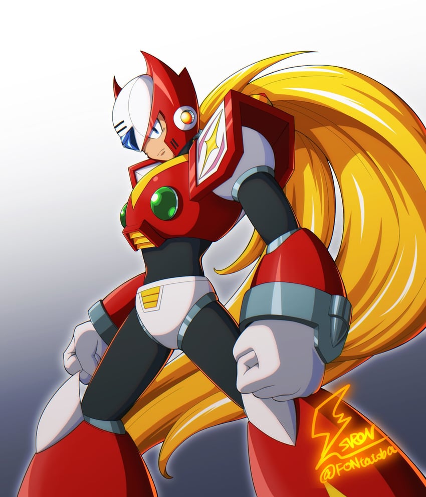 zero (mega man and 1 more) drawn by fontatoba
