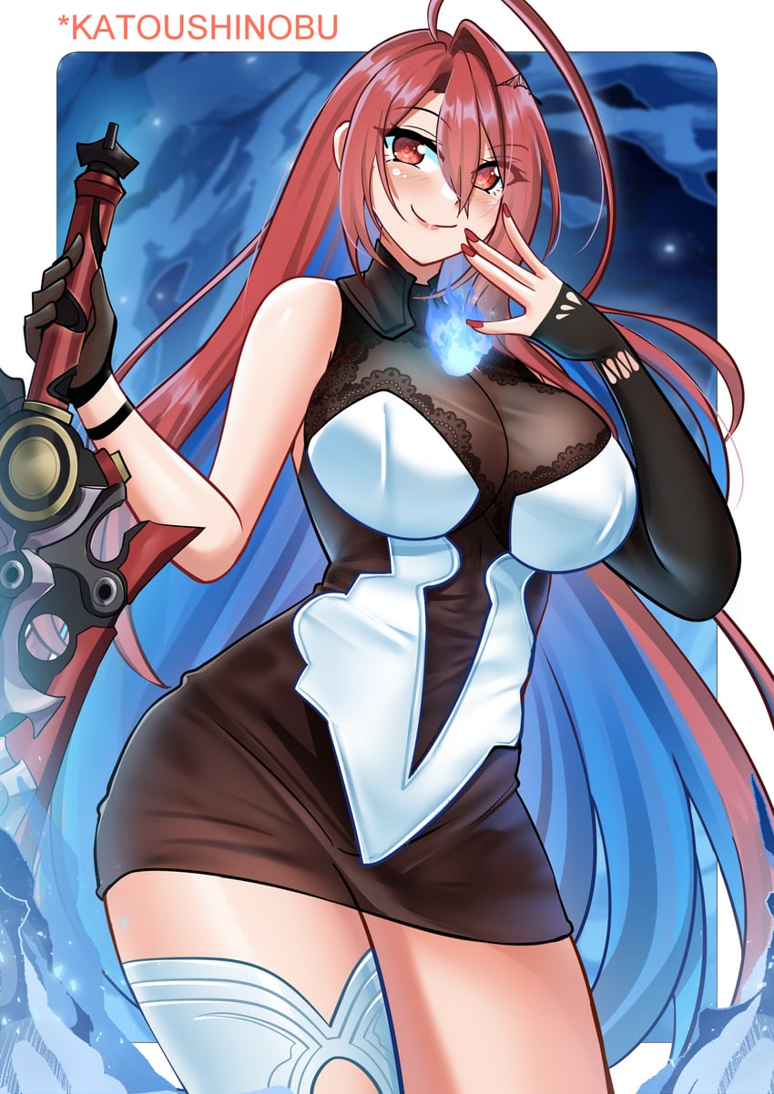 elizabeth rose bloodflame (hololive and 1 more) drawn by katou_shinobu