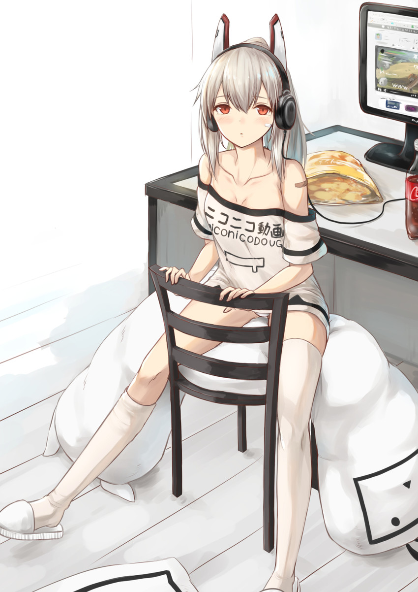 ayanami and terebi-chan (azur lane and 1 more) drawn by gohei_(aoi_yuugure)