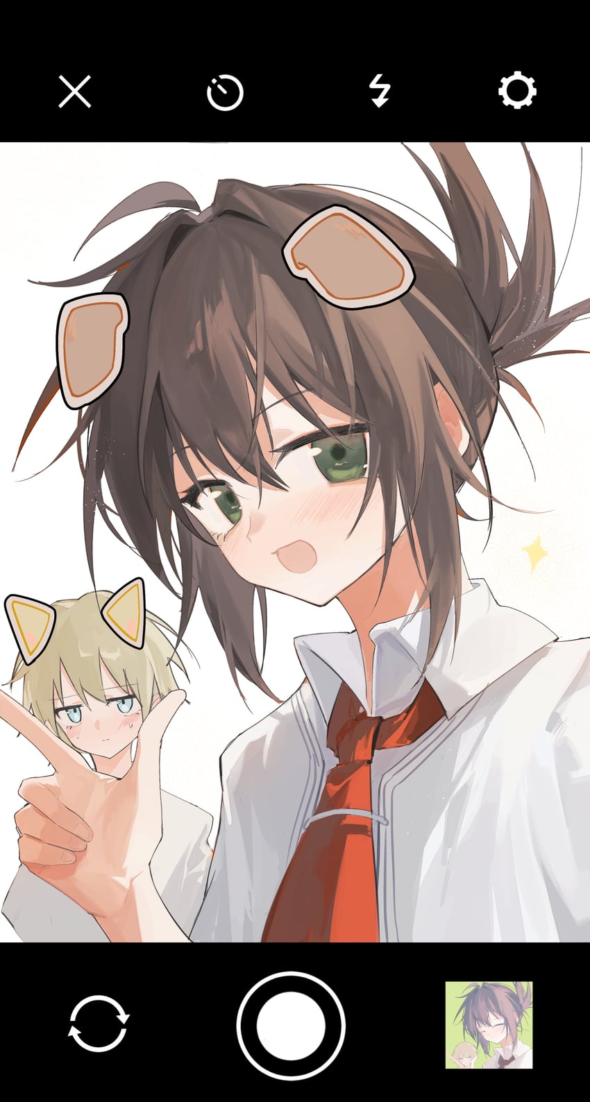 tachibana kimika and mamiya takuji (subarashiki hibi) drawn by visinss
