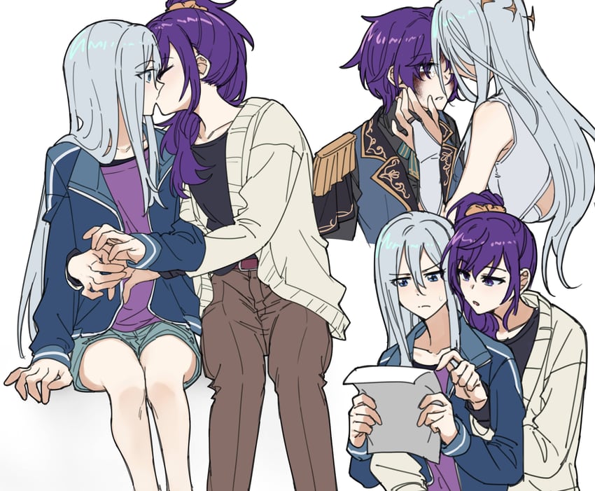 asahina mafuyu and yoisaki kanade (project sekai) drawn by dumd