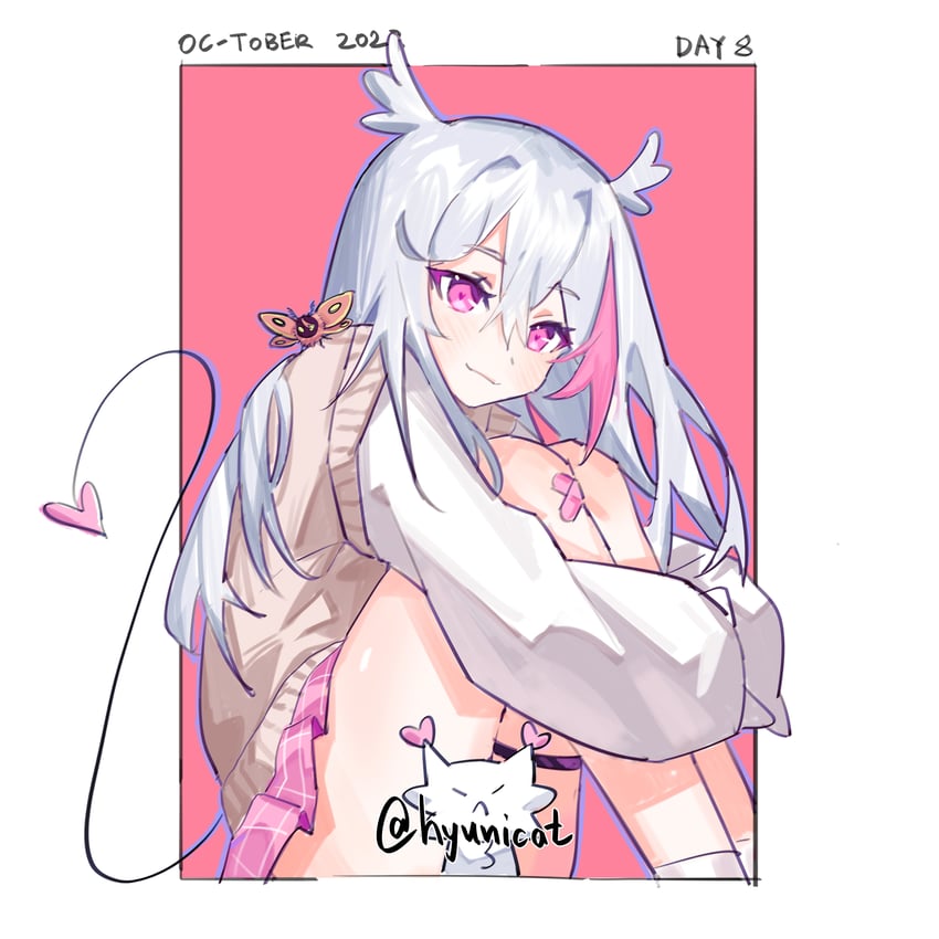 hyuni, hyunite, and moth kun (original) drawn by maplesights