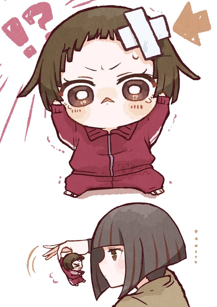 sengoku nadeko and kagenui yozuru (monogatari) drawn by izu_lemon
