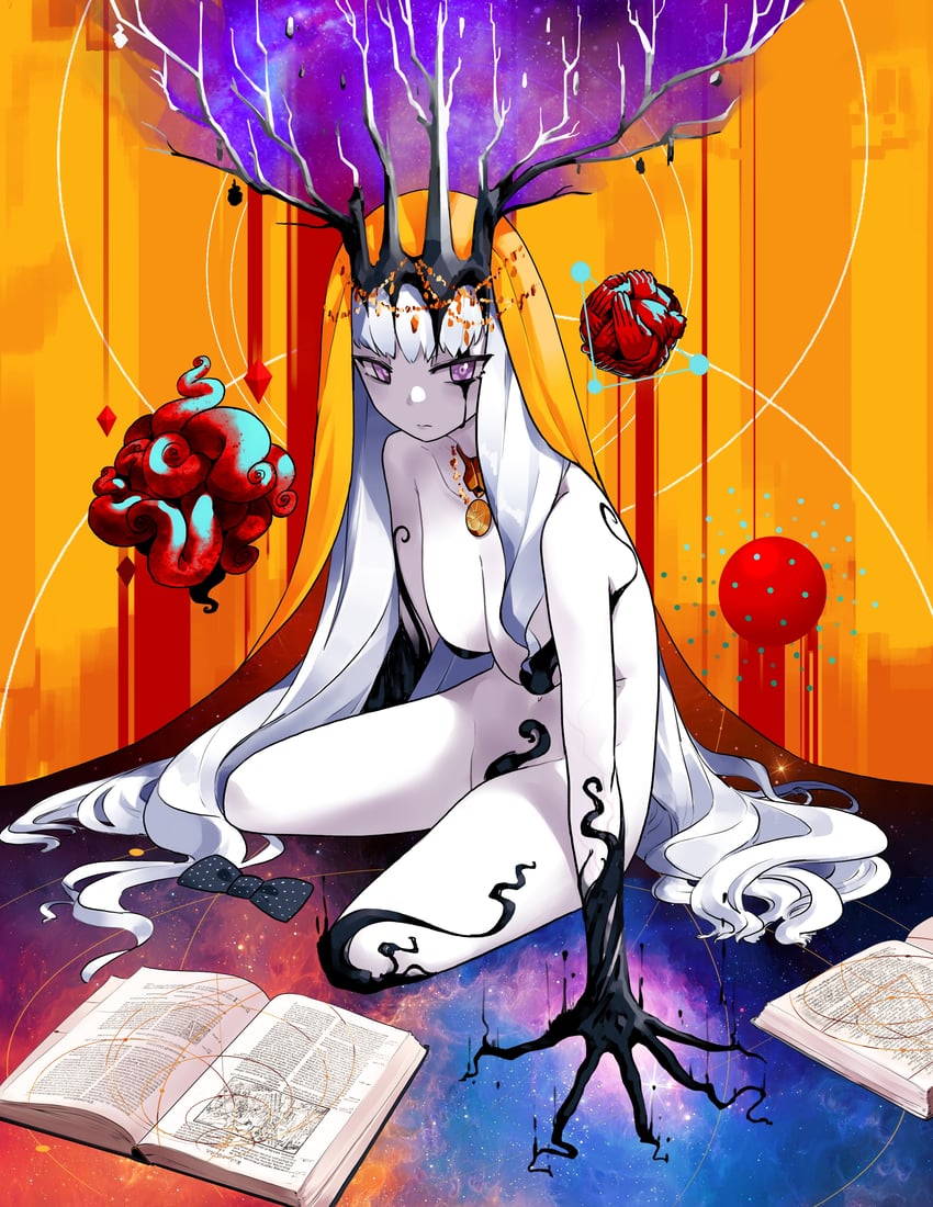 lavinia whateley and hastur (fate and 2 more) drawn by monkey_jon