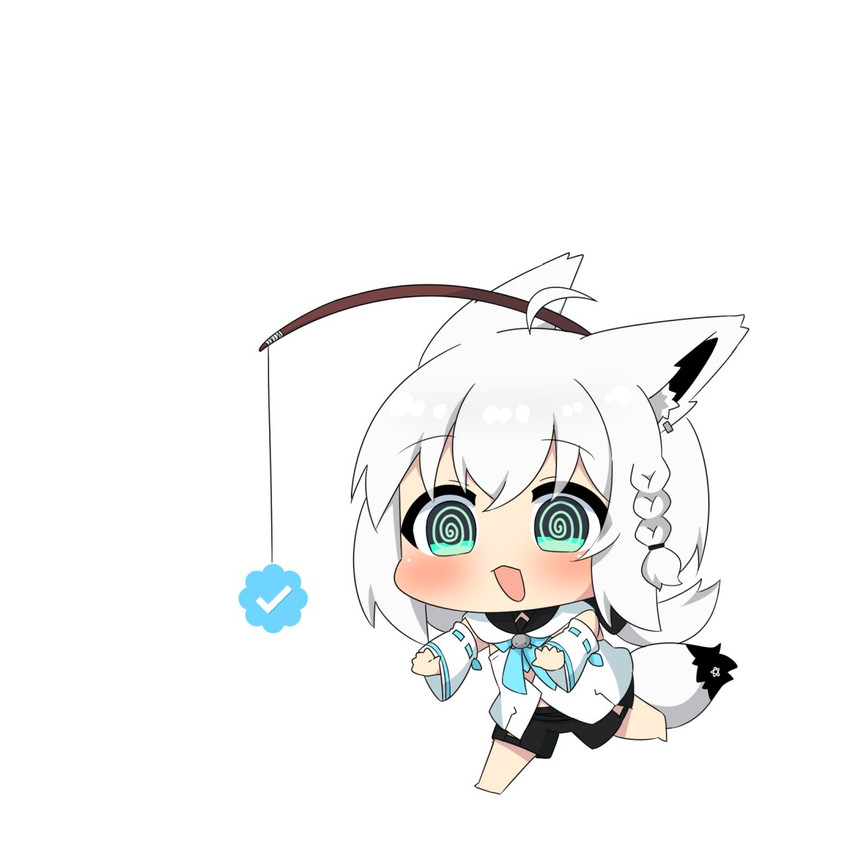 shirakami fubuki (hololive and 1 more) drawn by twumi