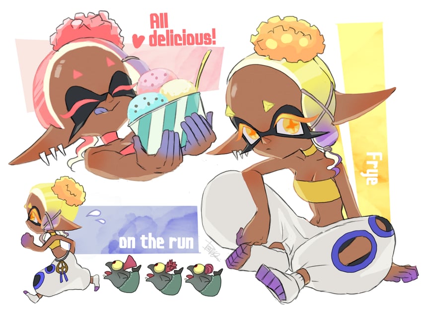 smallfry and frye (splatoon and 1 more) drawn by isamu-ki_(yuuki)
