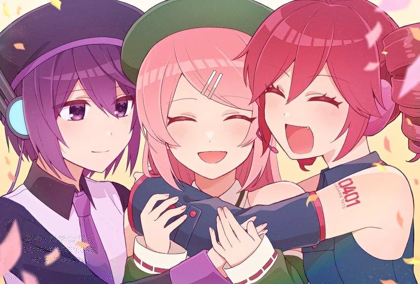 kasane teto, utane uta, and momone momo (utau) drawn by karato_ge