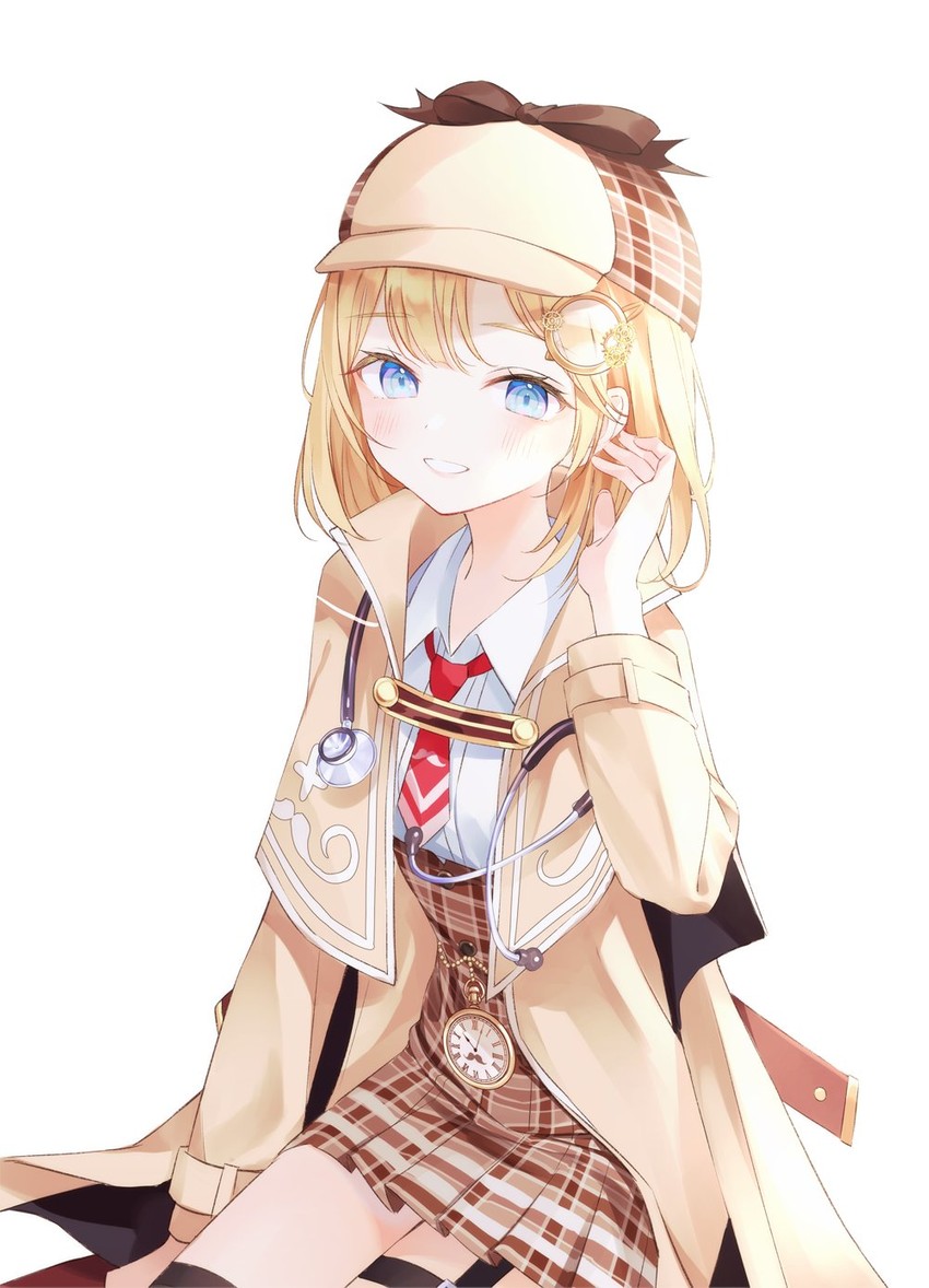 watson amelia (hololive and 1 more) drawn by nabi_(uz02)