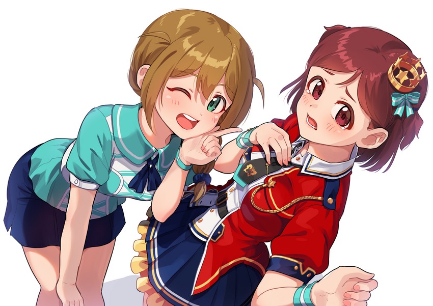 baba konomi and aoba misaki (idolmaster and 2 more) drawn by kamille_(vcx68)