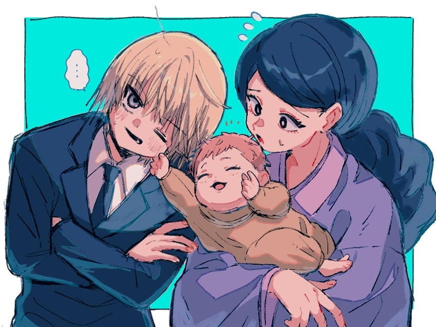 kurapika, woble hui guo rou, and oito hui guo rou (hunter x hunter) drawn by thicopoyo