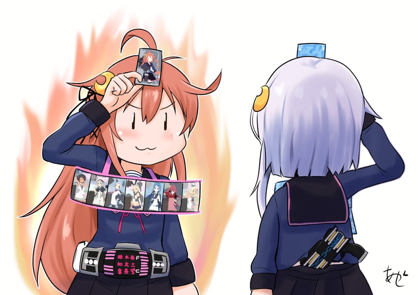 shimakaze, murakumo, samidare, uzuki, kamikaze, and 8 more (kantai collection and 3 more) drawn by akashieru