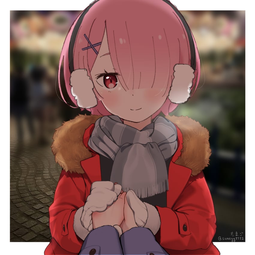 ram (re:zero kara hajimeru isekai seikatsu) drawn by nejime and sunegg1112
