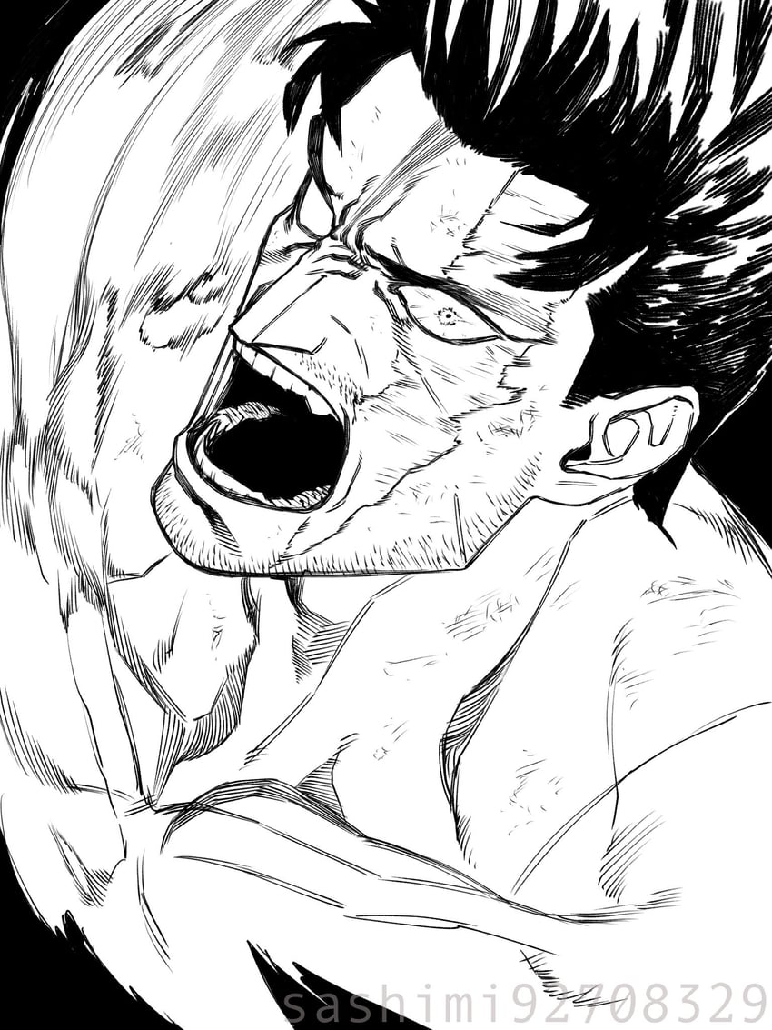 endeavor (boku no hero academia) drawn by sashimi_oran