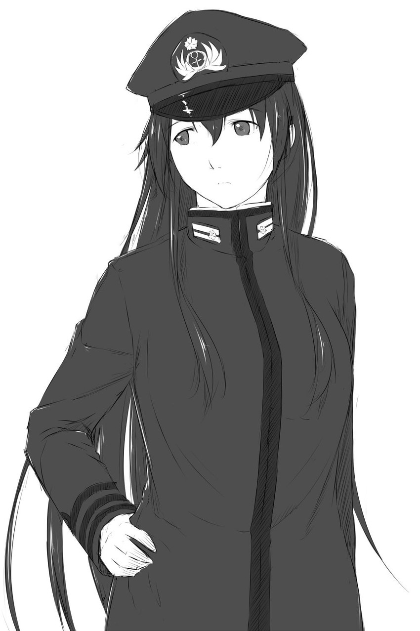 female admiral and tatebayashi sakurako (kantai collection) drawn by niwatazumi