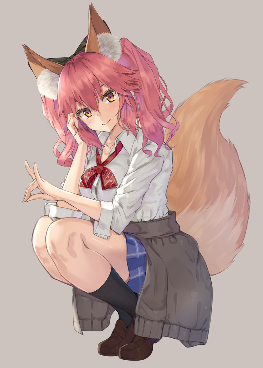 tamamo and tamamo no mae (fate and 2 more) drawn by kanikou