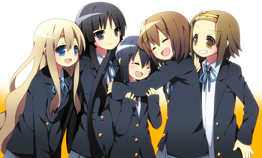 akiyama mio, nakano azusa, hirasawa yui, tainaka ritsu, and kotobuki tsumugi (k-on!) drawn by soranagi