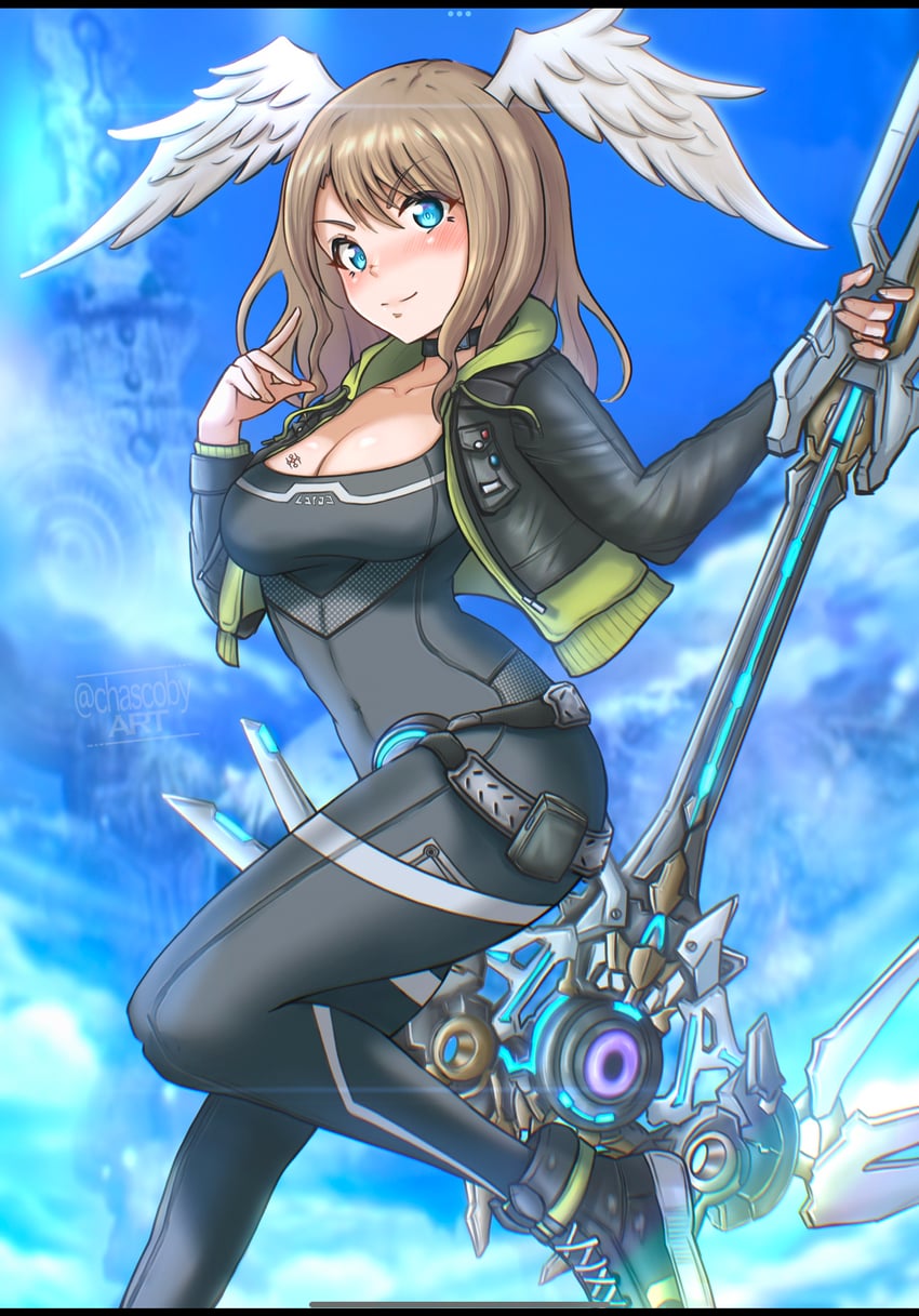 eunie (xenoblade chronicles and 1 more) drawn by chascoby