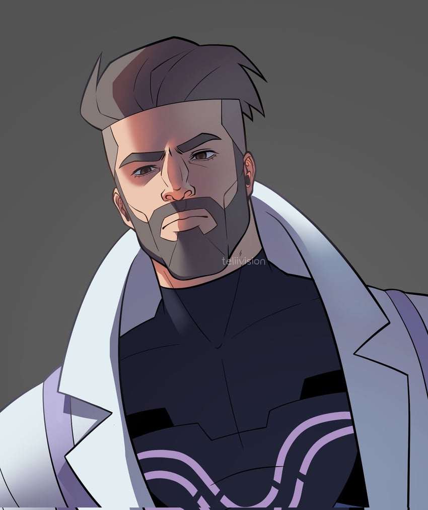 professor turo (pokemon and 1 more) drawn by teliivision