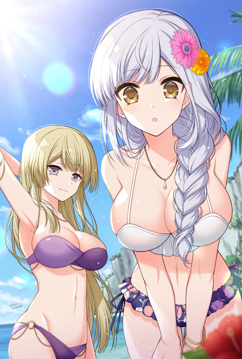 kon kanaho and miyagawa takane (assault lily) drawn by sakura_tsubame