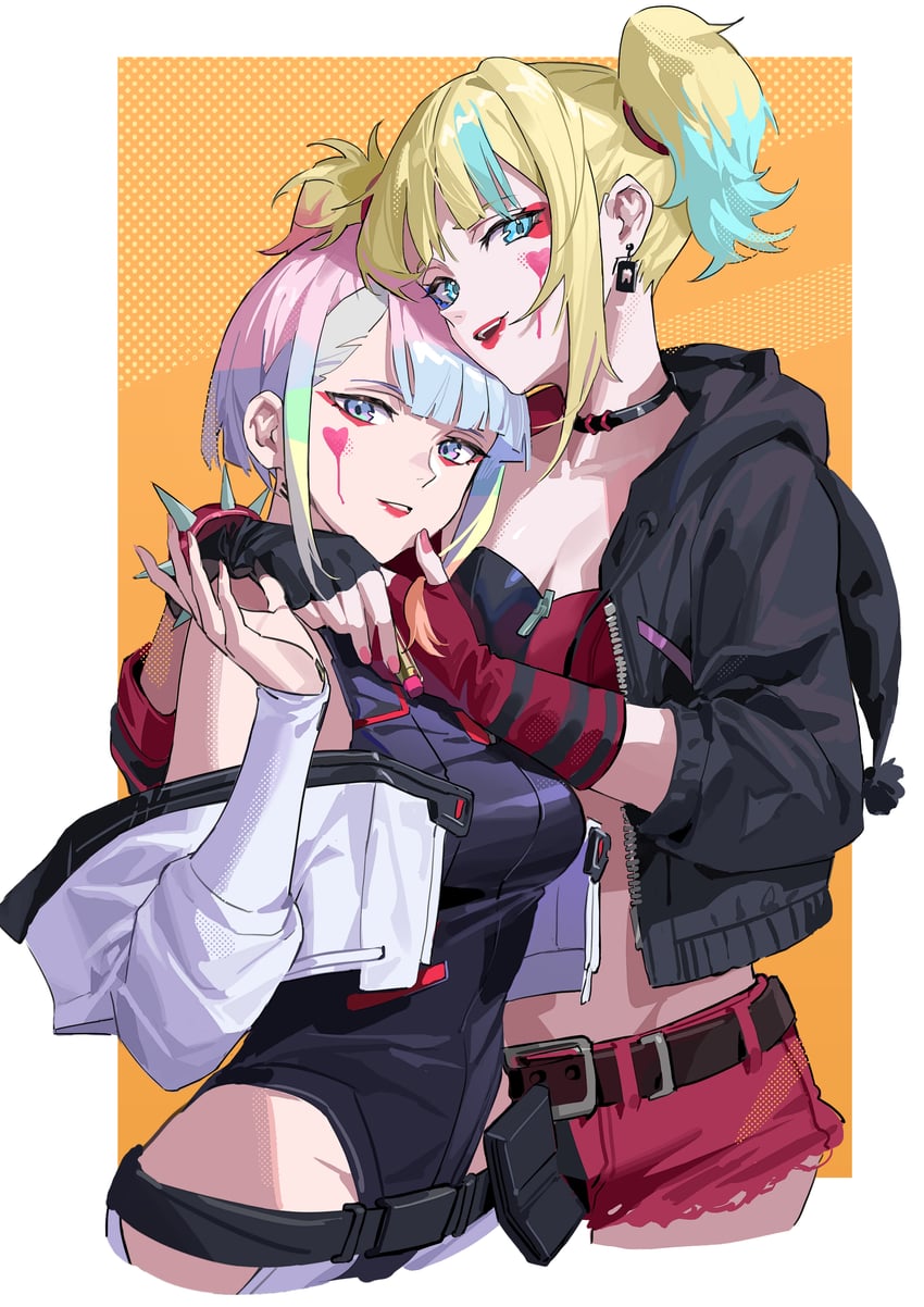lucy and harley quinn (dc comics and 4 more) drawn by bigroll