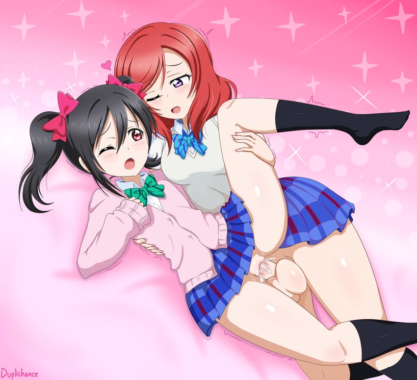 nishikino maki and yazawa nico (love live! and 1 more) drawn by duplichance
