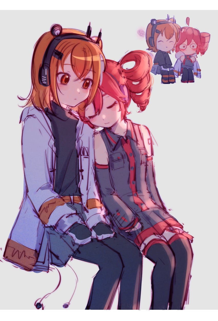 kasane teto and adachi rei (utau and 1 more) drawn by xing_yu_1020