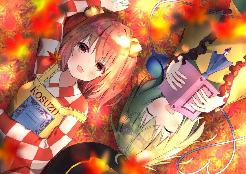 komeiji koishi and motoori kosuzu (touhou) drawn by kirikaze_ren