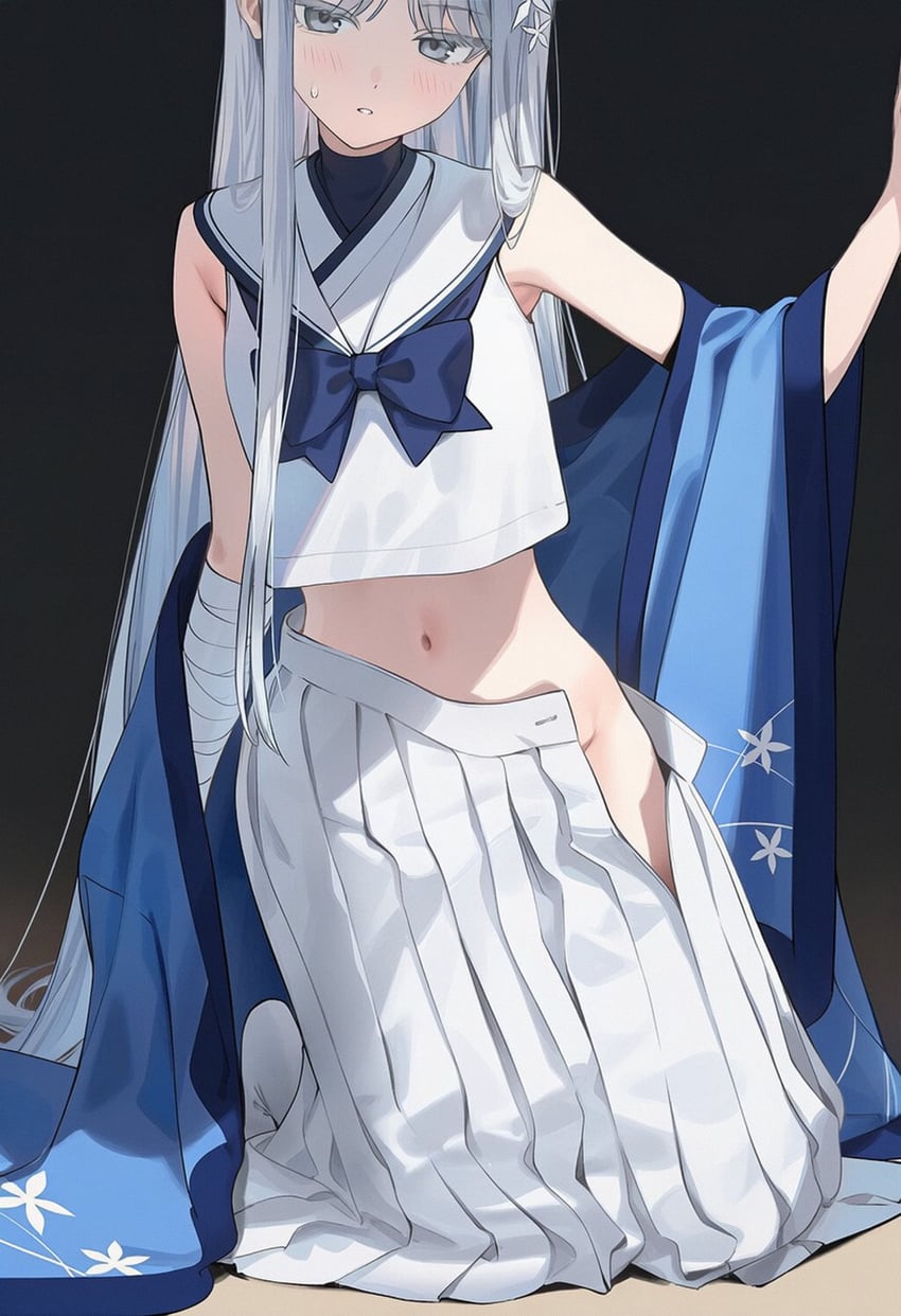 nagusa (blue archive) drawn by poki_(j0ch3fvj6nd)