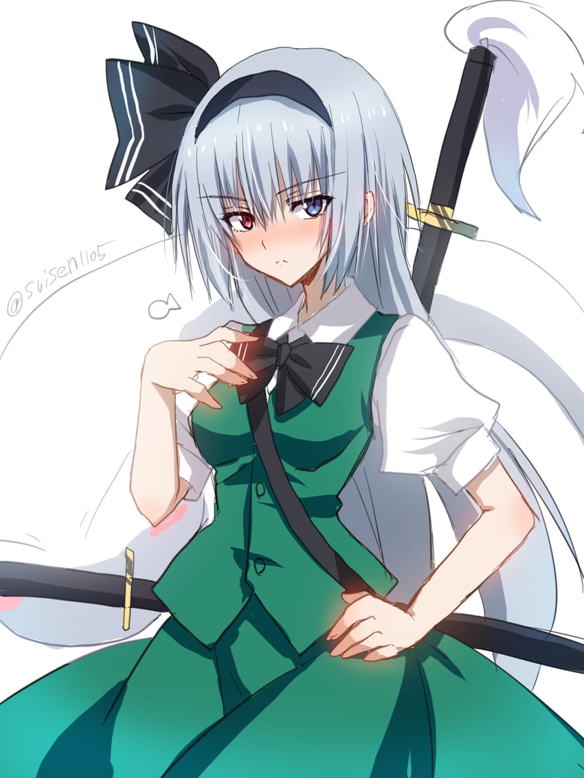 konpaku youmu, rimuru tempest, and luminous valentine (touhou and 1 more) drawn by akatsuki_(ggsy7885)
