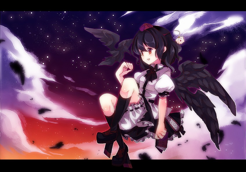 shameimaru aya (touhou) drawn by amo_(shibu3)