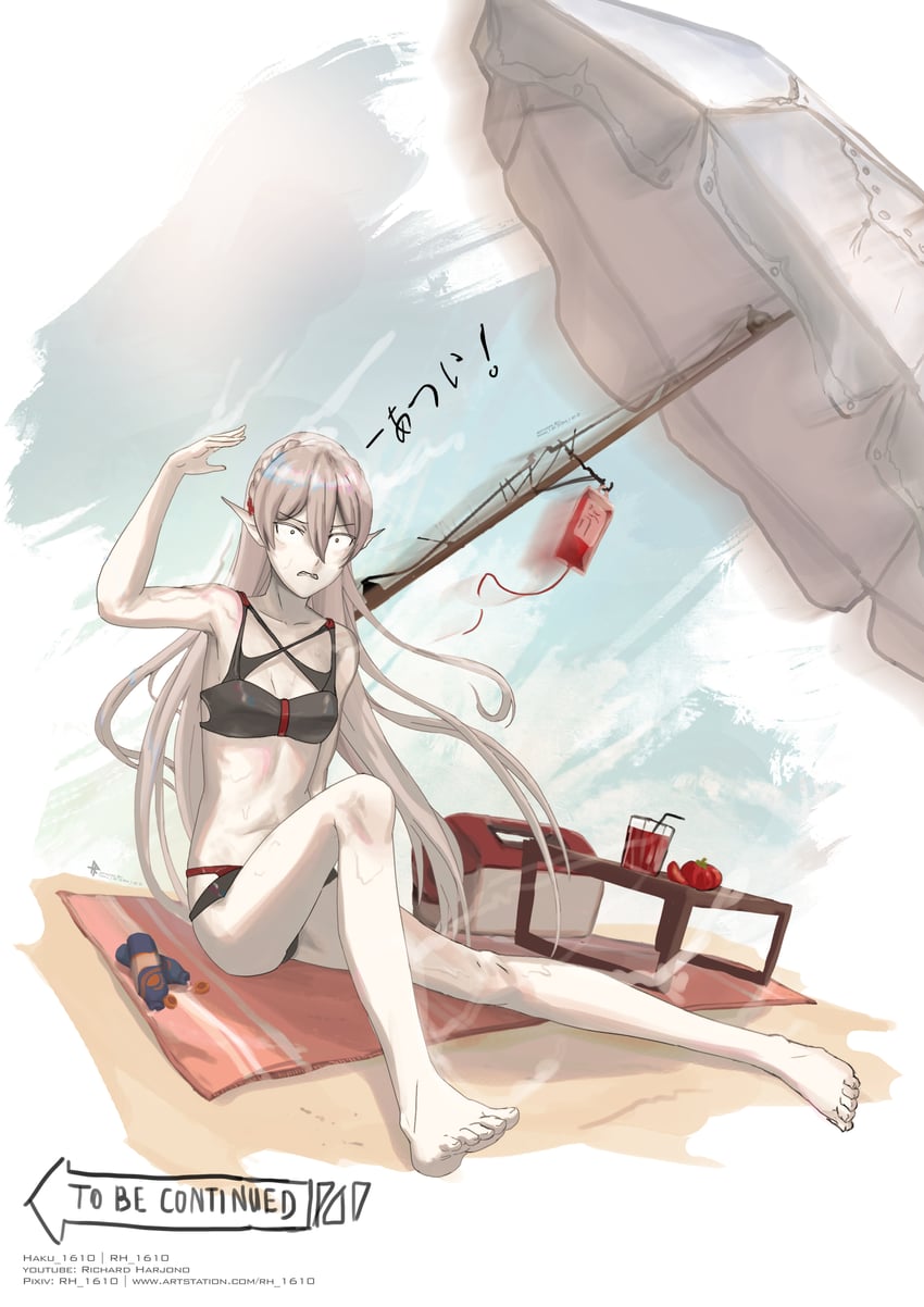 warfarin (arknights and 1 more) drawn by rh_1610