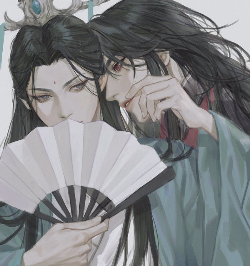 shen qingqiu and luo binghe (renzha fanpai zijiu xitong) drawn by zero_q_0q