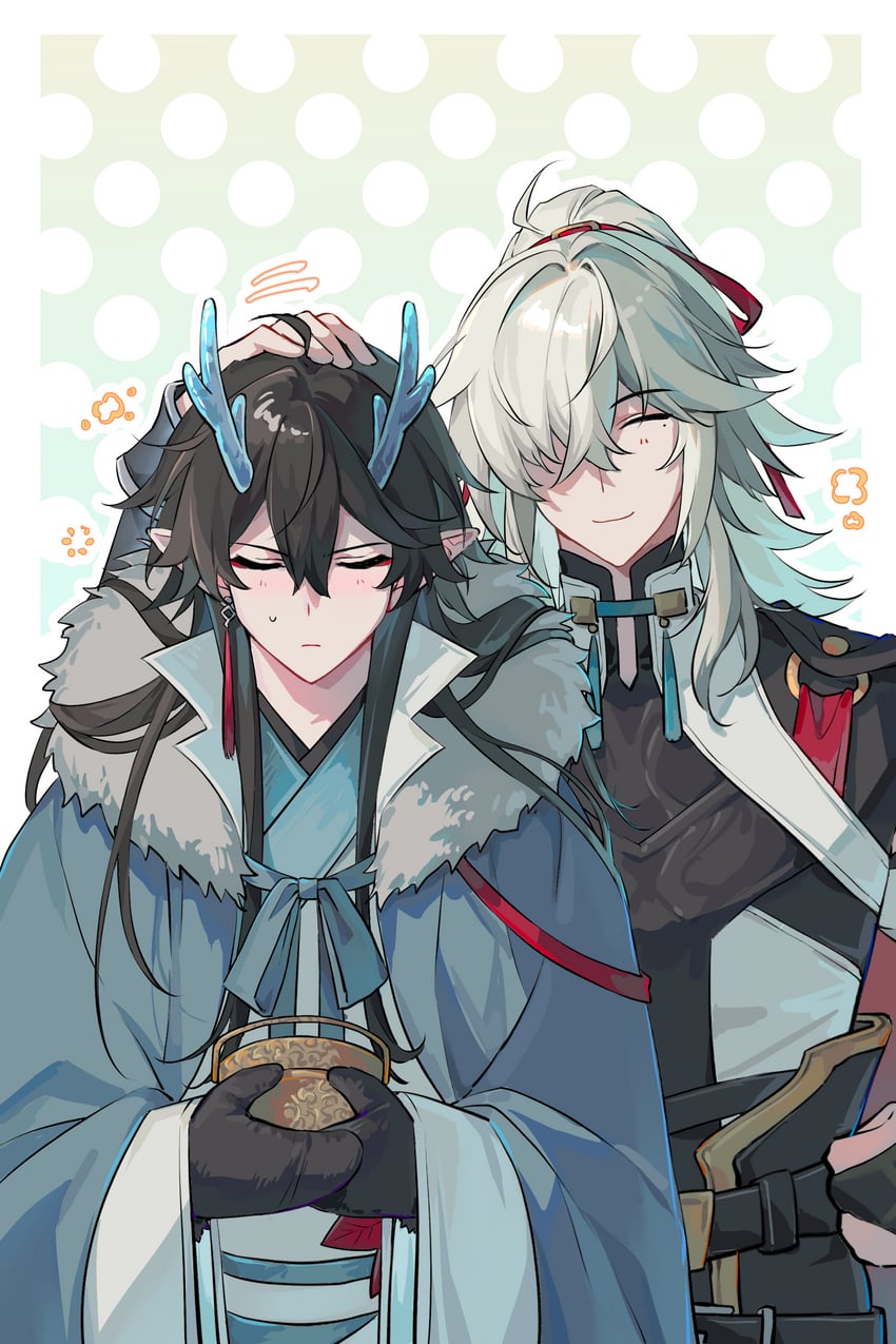 dan heng and jing yuan (honkai and 1 more) drawn by richang_fanchang_buzhengchang