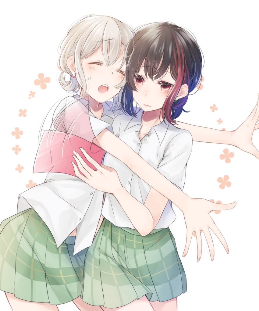 mitake ran and aoba moca (bang dream!) drawn by nekotemari