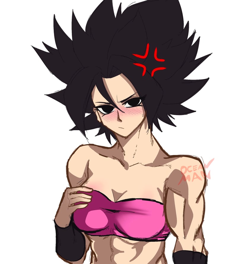 caulifla (dragon ball and 1 more) drawn by ocean_man_(artist)