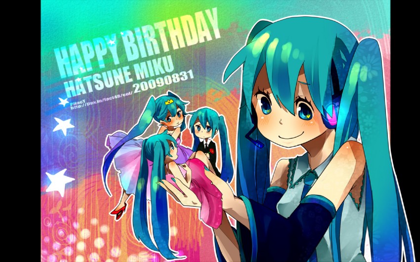hatsune miku (vocaloid and 2 more) drawn by mayoz