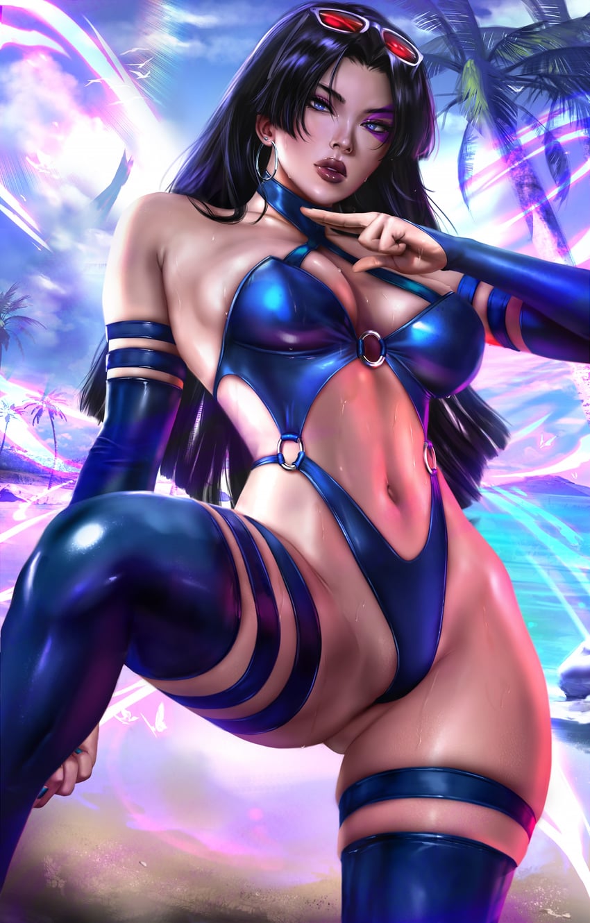 psylocke (marvel and 2 more) drawn by logan_cure
