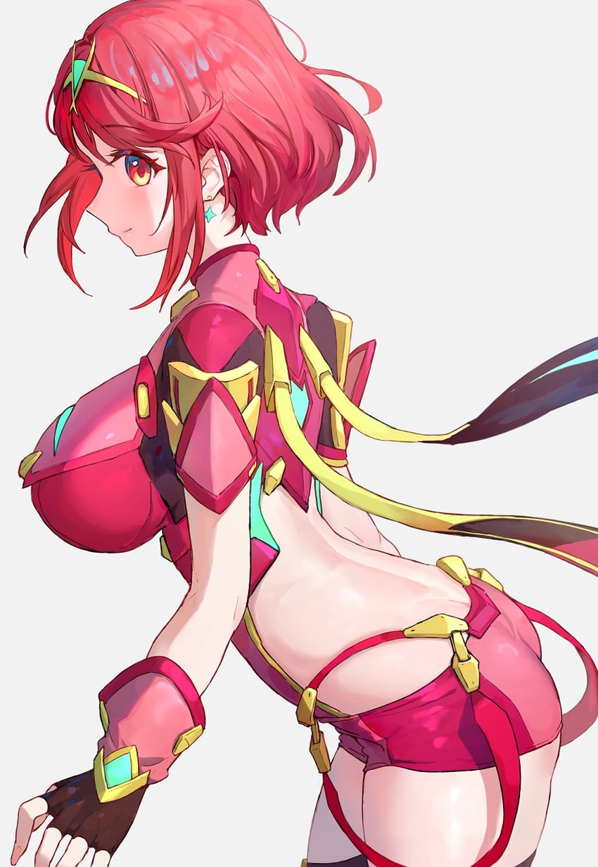 pyra (xenoblade chronicles and 1 more) drawn by yomizu_(rdad3278)