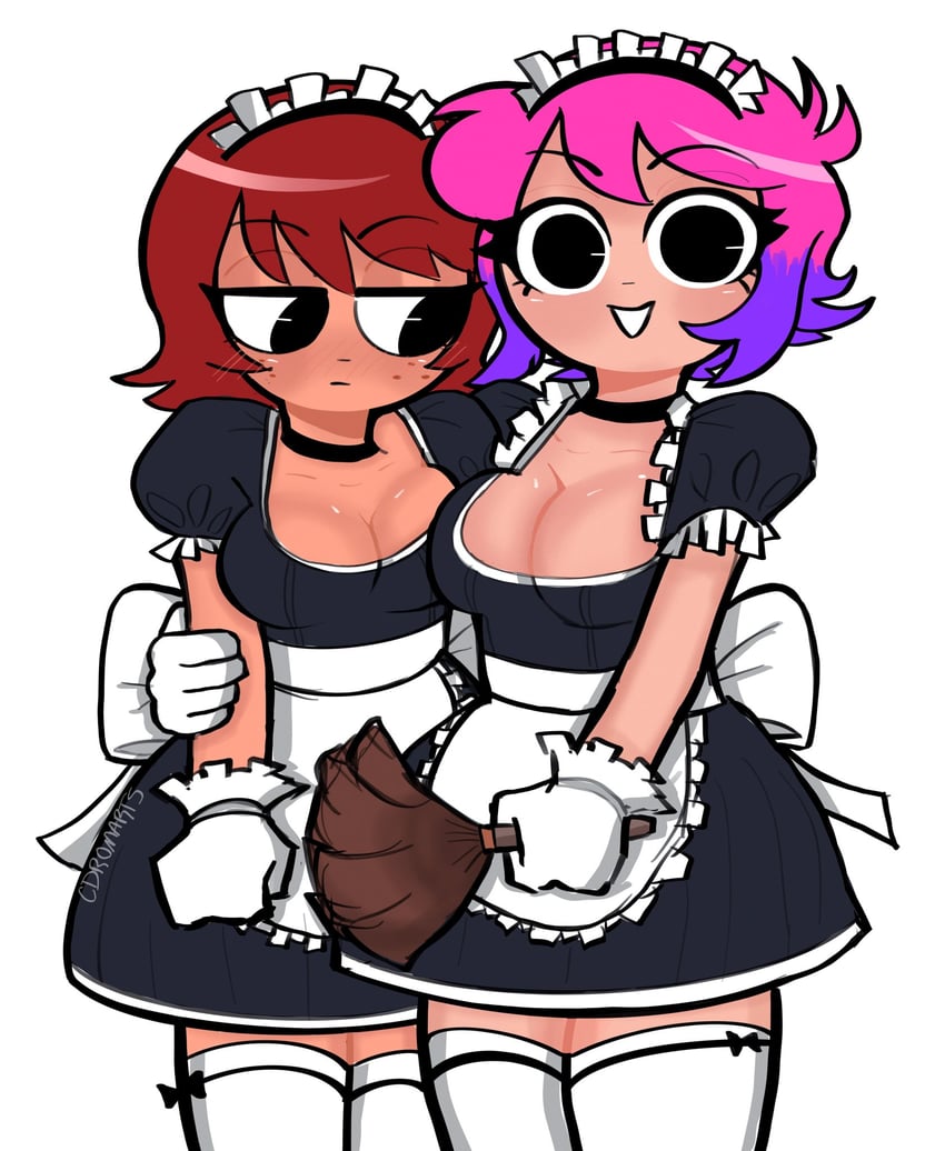 ramona flowers and kim pine (scott pilgrim and 1 more) drawn by cdromarts